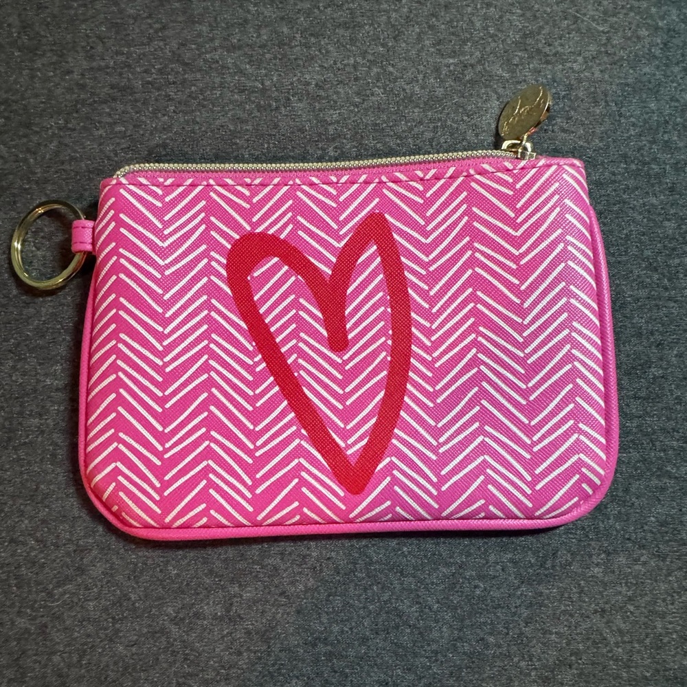 Dabney Lee Heart Small Zippered Keychain Pouch Bag